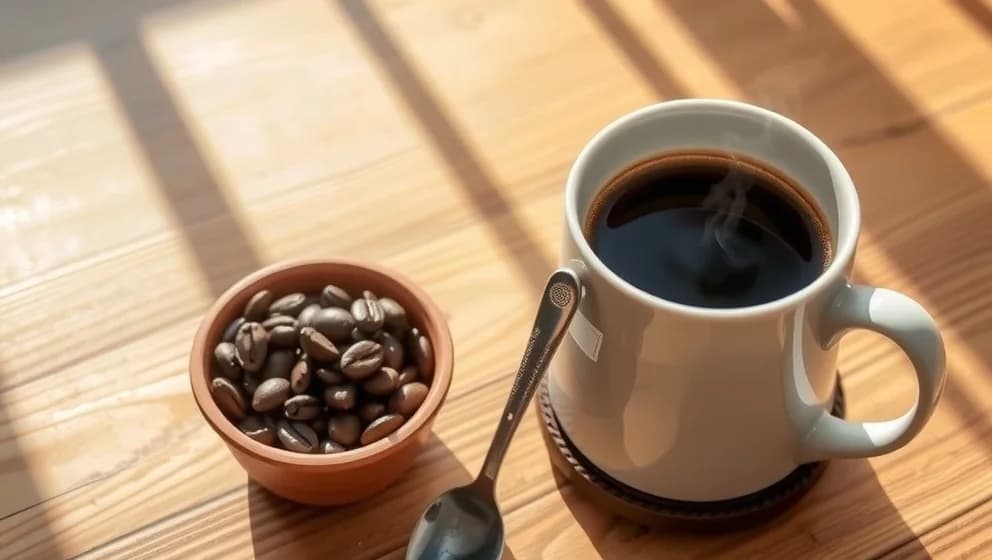 En kopp kaffe och dess koffein