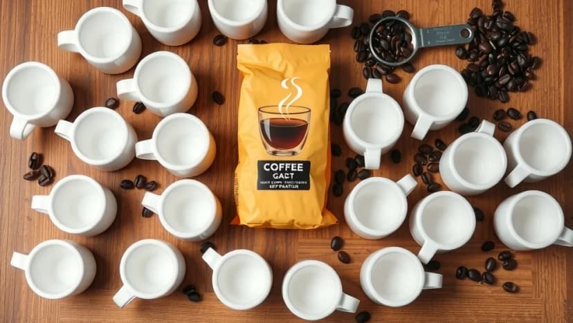 Hur många koppar kaffe får du från ett paket