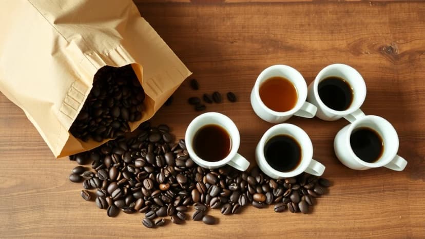 Hur många koppar kaffe får man från ett paket