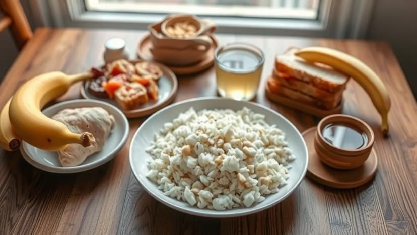 Mat vid diarré för vuxna